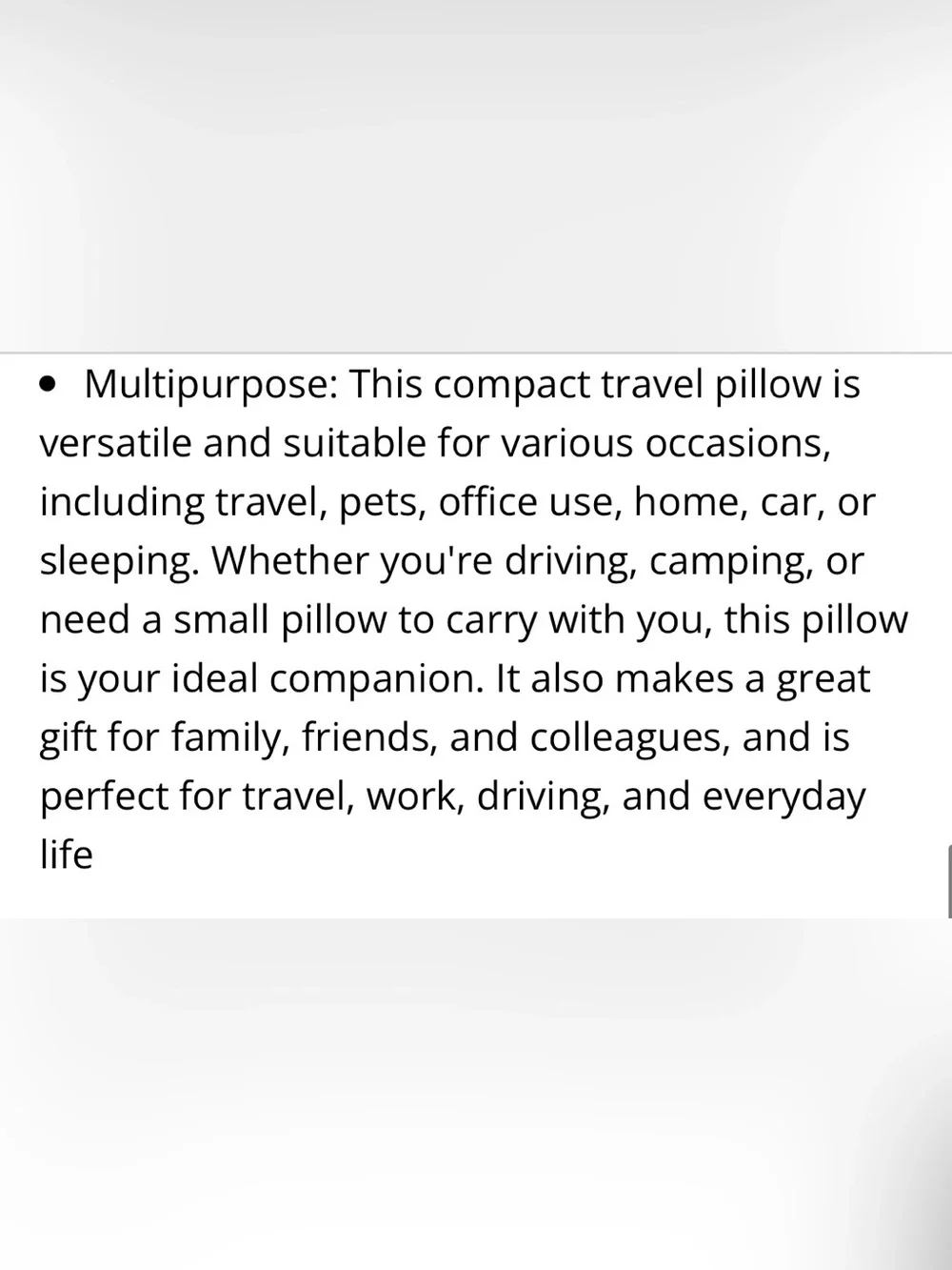 Memory Foam Lumbar Pillows with Pillowcases 11x7” BLACK (2-Pack)